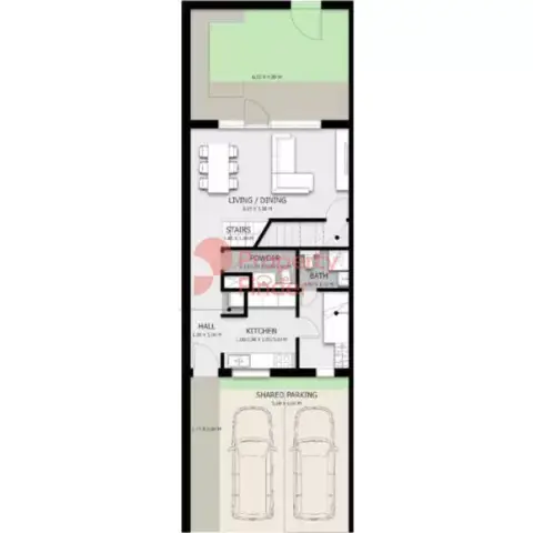 Plattegrond van 3 slaapkamers in Arim Villas And Townhouses