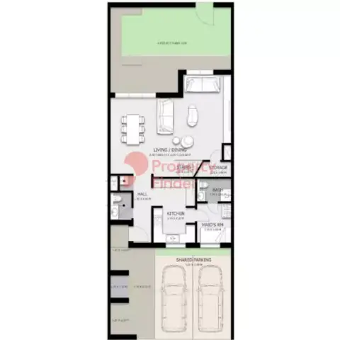 Plattegrond van 4 slaapkamers in Arim Villas And Townhouses