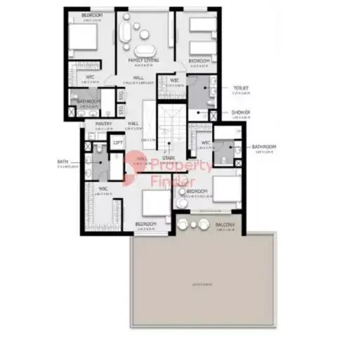 Plattegrond van 6 slaapkamers in Arim Villas And Townhouses