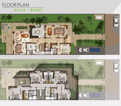 Plattegrond van 3 slaapkamers in Sharjah Garden City