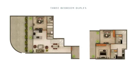 Plattegrond van 3 slaapkamers in Views VII by Golden Woods