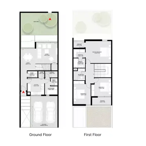 Plattegrond van 3 slaapkamers in Coral