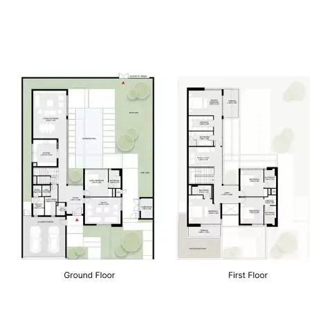 Plattegrond van 5 slaapkamers in Coral