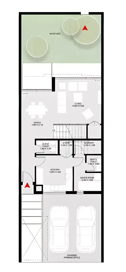 Plattegrond van 3 slaapkamers in Narenj