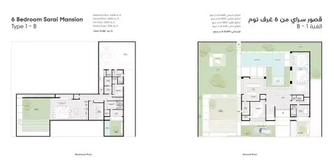 Plattegrond van 6 slaapkamers in Sarai