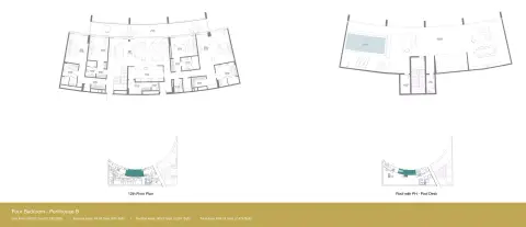 Plattegrond van 4 slaapkamers in Anantara Sharjah Residences