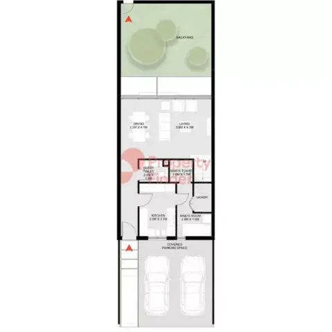 Plattegrond van 2 slaapkamers in Masaar Azalea