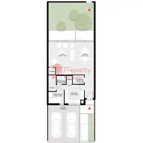Plattegrond van 3 slaapkamers in Masaar Azalea