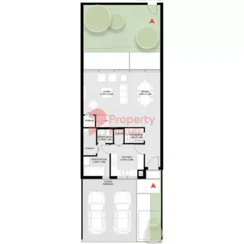 Plattegrond van 4 slaapkamers in Masaar Azalea