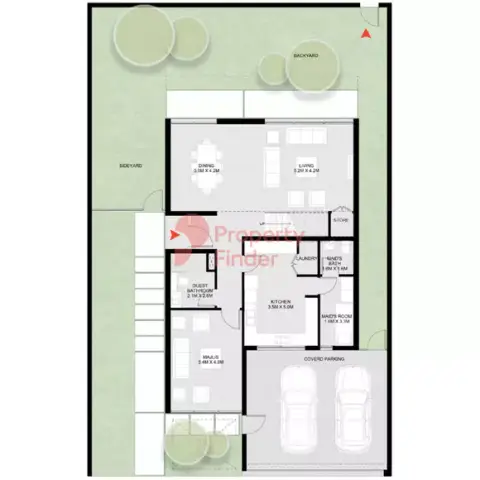 Plattegrond van 4 slaapkamers in Masaar Azalea