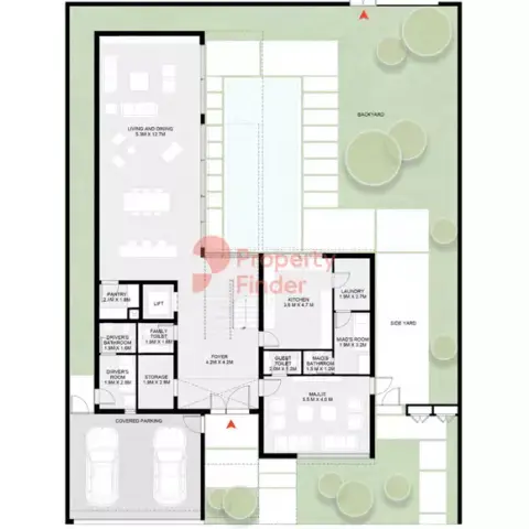 Plattegrond van 5 slaapkamers in Masaar Azalea