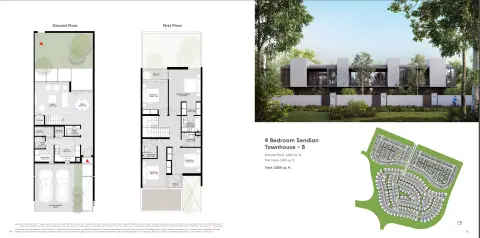 Plattegrond van 4 slaapkamers in Sendian