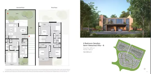 Plattegrond van 4 slaapkamers in Sendian