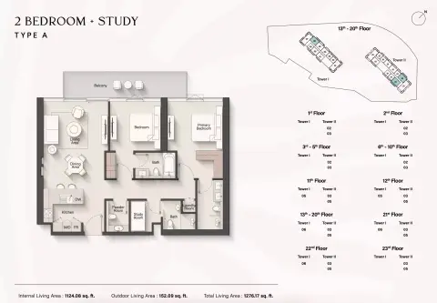 Plattegrond van 3 slaapkamers in Soto Grande