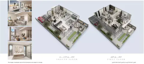 Plattegrond van 4 slaapkamers in Danah Bay