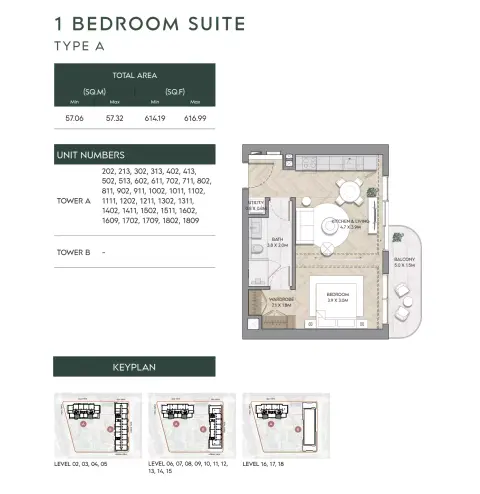 Plattegrond van 4 slaapkamers in Nura