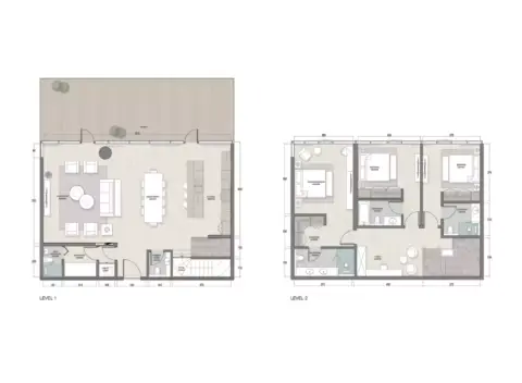 Plattegrond van 3 slaapkamers in Quattro Del Mar