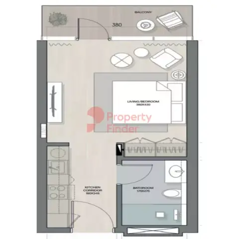 Plattegrond van Studio in Quattro Del Mar