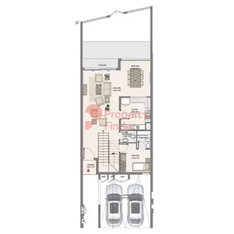 Plattegrond van 3 slaapkamers in Marbella Villas Phase 2 By Rak
