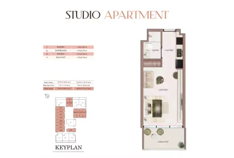Plattegrond van Studio in Havencia