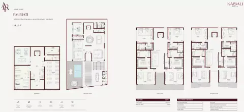 Plattegrond van 8 slaapkamers in Kabbali Hills