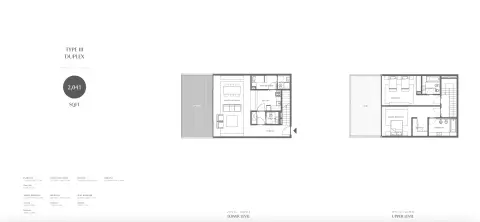 Plattegrond van 2 slaapkamers in Gateway Porto Al Zorah