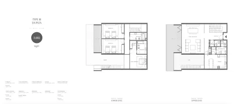 Plattegrond van 3 slaapkamers in Gateway Porto Al Zorah