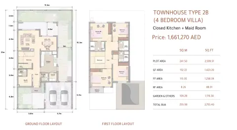 Plattegrond van 4 slaapkamers in Azha Community