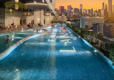 Empire Lake view in Liwan, Dubai, foto 2