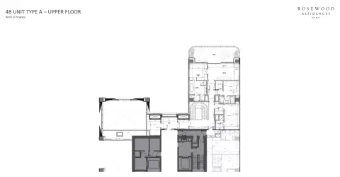 Plattegrond van 4 slaapkamers in Rosewood Residences
