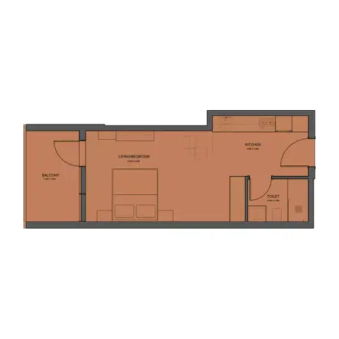 Plattegrond van Studio in Rivo by Grovy