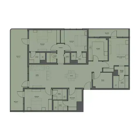 Plattegrond van 4 slaapkamers in Rivo by Grovy