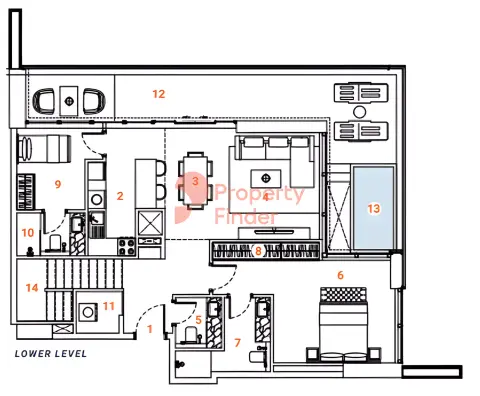 Plattegrond van 3 slaapkamers in The Orchard Place