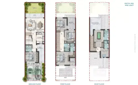 Plattegrond van 5 slaapkamers in Maui