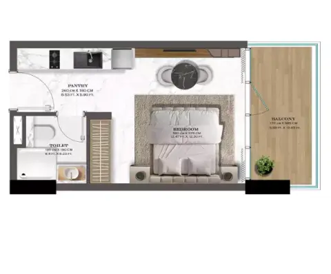 Plattegrond van Studio in Lazord by Lapis