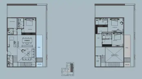 Plattegrond van 3 slaapkamers in AB Cavalier