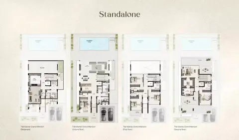 Plattegrond van 7 slaapkamers in Tilal Binghatti