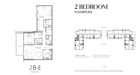 Plattegrond van 2 slaapkamers in 399 Hills Park A