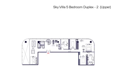 Plattegrond van 5 slaapkamers in Inaura Hotels & Residences