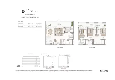 Plattegrond van 3 slaapkamers in Golf Vale