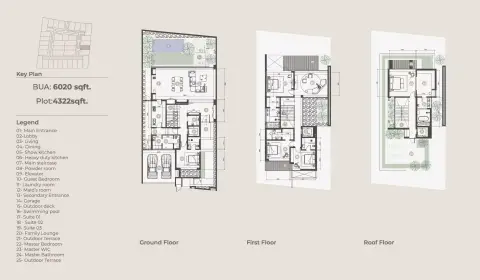 Plattegrond van 5 slaapkamers in Numa Reserve
