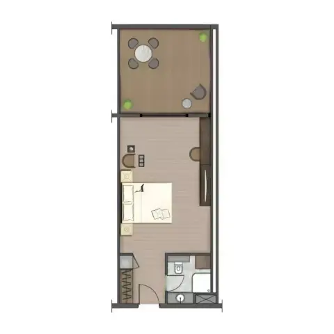 Plattegrond van Studio in Bellatrix Hotel